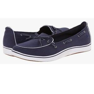 Grasshoppers Women's Go Golf Elite 2 Fashion Sneaker Wyndham Navy Blue Boat Shoe